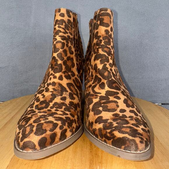 Not Rated Tarim Block Heel Ankle Bootie Animal Print Women’s Size 10 US - Picture 2 of 8
